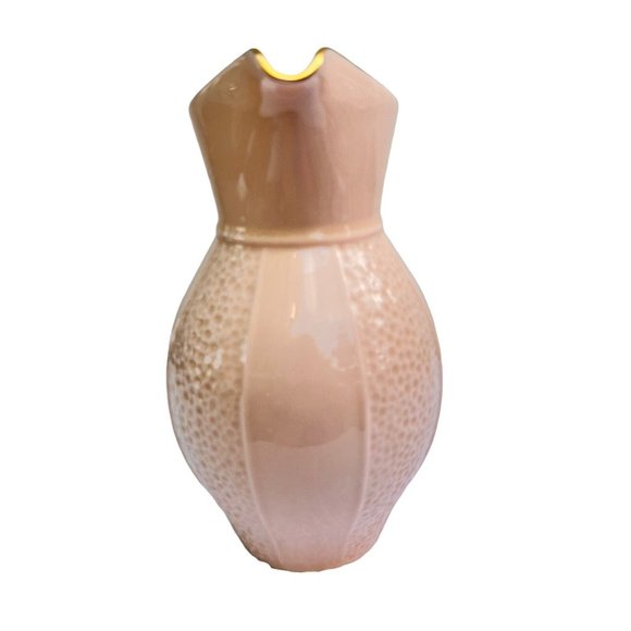 Vintage Lenox Pink Pitcher Winter Greetings w/24k 8” Made In USA Mint Condition - Picture 3 of 6